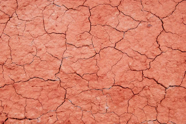Textura da superfície seca vermelha — Fotografia de Stock