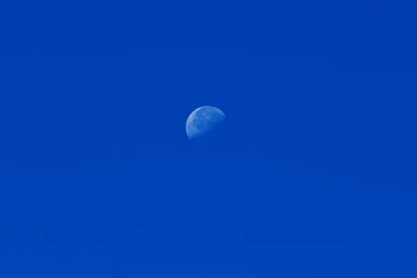 stock image Moon in blue sky