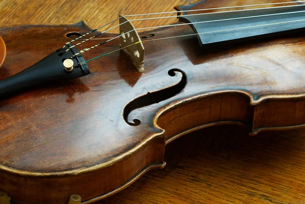 Retro violino close-up — Fotografia de Stock