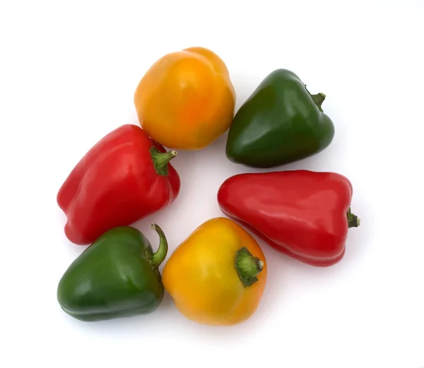 Vijf kleine paprika — Stockfoto