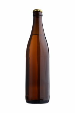 Beer bottle with clupping path clipart