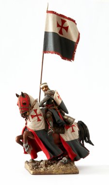 Medieval knight figurine clipart