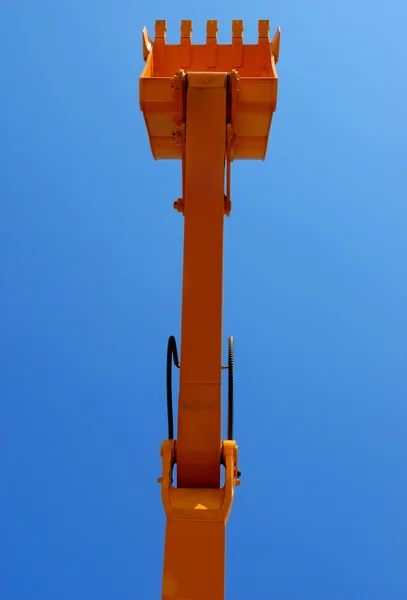 Excavator scoop in sky — Stock Photo, Image