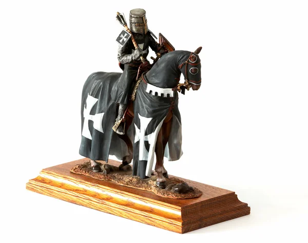 中世纪的骑士雕像 — 图库照片