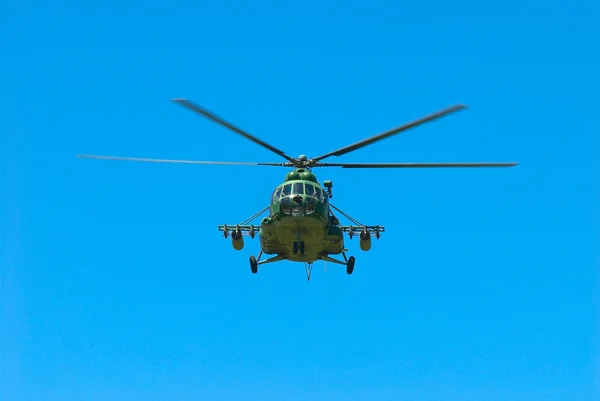 Russian military helicopter — Stock Photo, Image