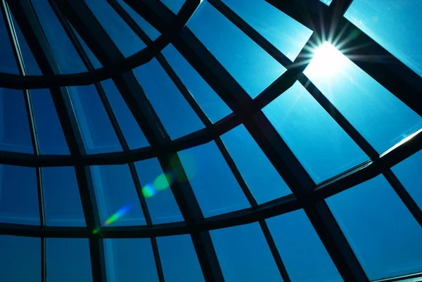 stock image Glass dome and sun