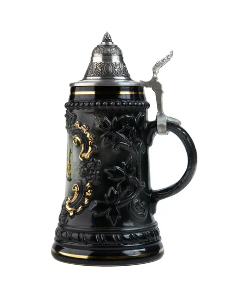 German ceramic pub mug isolated — Stock Photo, Image