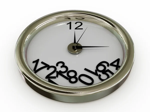 Clock with numbers have fallen — Stock Photo, Image