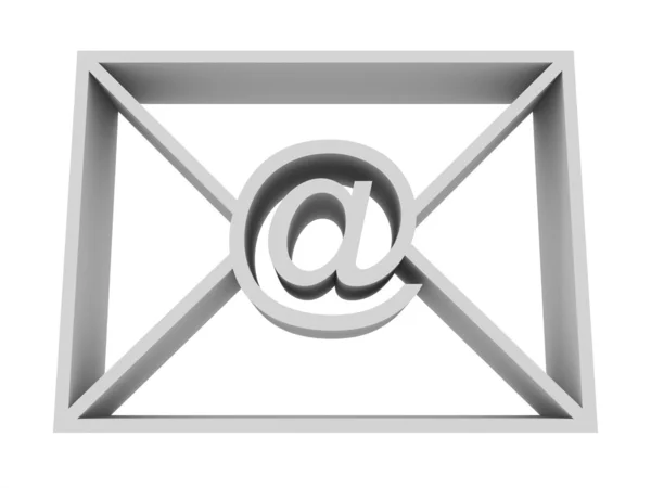 Envelope com "em " — Fotografia de Stock