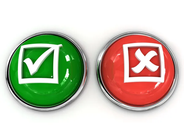 Buttons Yes No — Stock Photo, Image