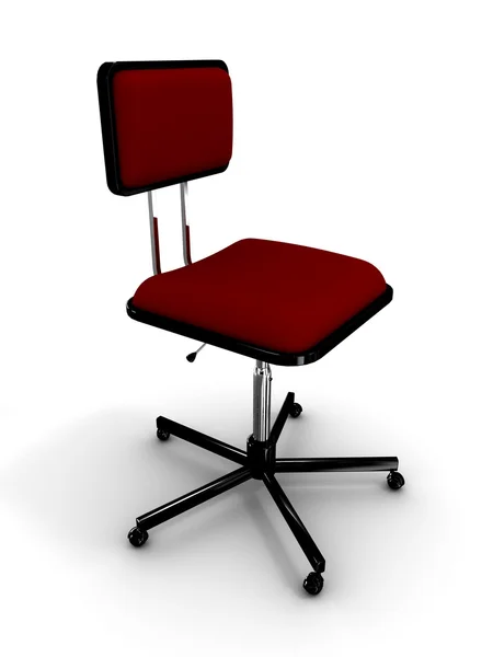 Cadeira de escritório no fundo branco — Fotografia de Stock