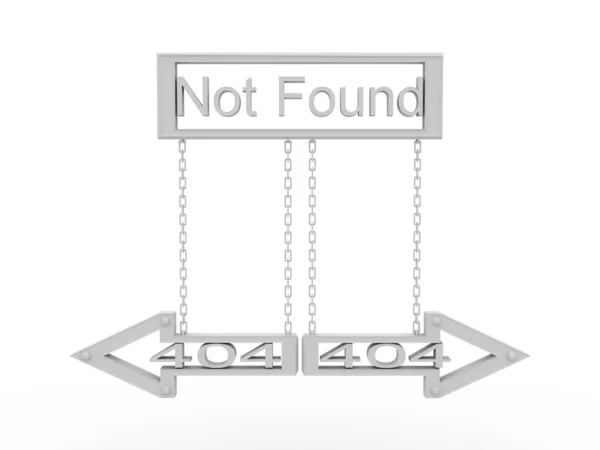 Знак 404 не найден. Ошибка — стоковое фото