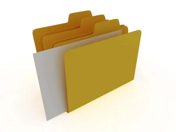 Стек папок файлов — стоковое фото