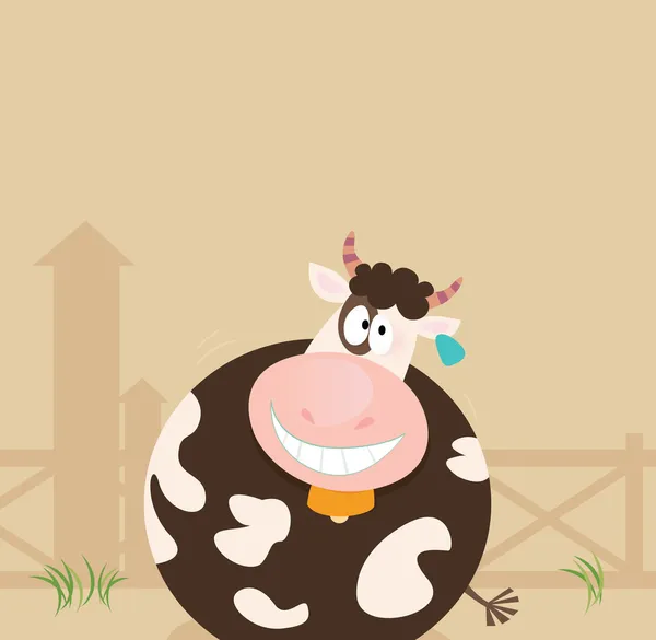 Animali da fattoria: Mucca — Vettoriale Stock