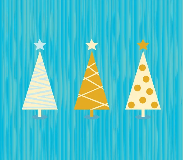 Vintage motif arbre de Noël — Image vectorielle