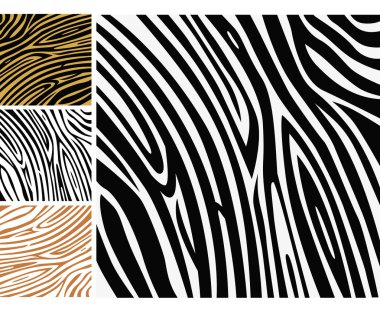 Animal background pattern - zebra skin p clipart