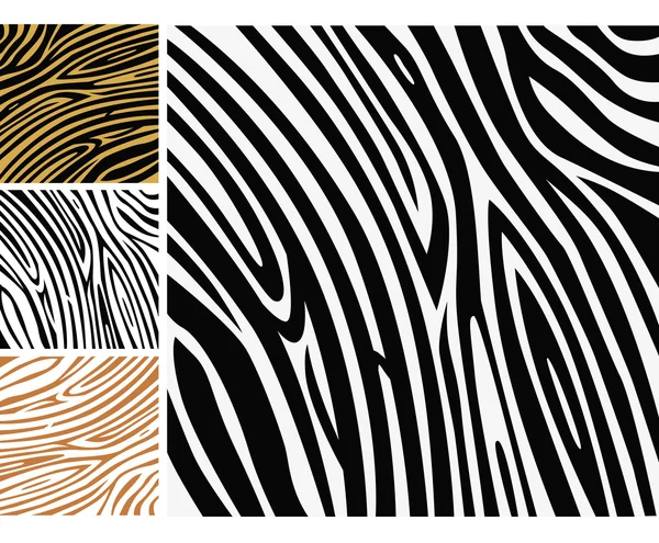 Tier Hintergrund Muster - Zebrafell p — Stockvektor
