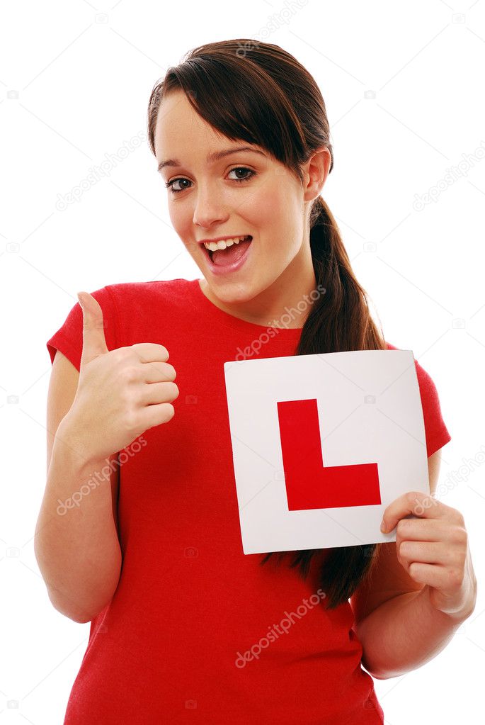 Excited learner driver