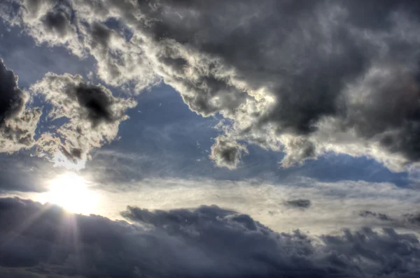 Donkere wolken hdr-afbeelding — Stockfoto