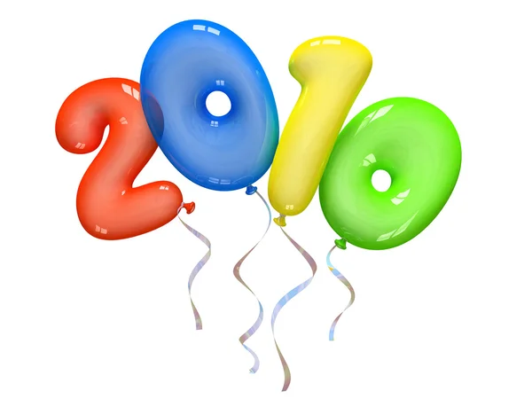 Balões de ar coloridos 2010 — Fotografia de Stock