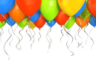 Party balloons background clipart