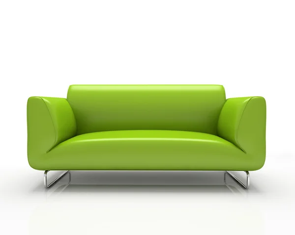 Nowoczesne Zielona kanapa — Zdjęcie stockowe