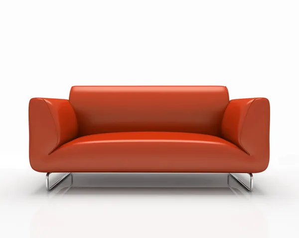 Sofá vermelho moderno — Fotografia de Stock