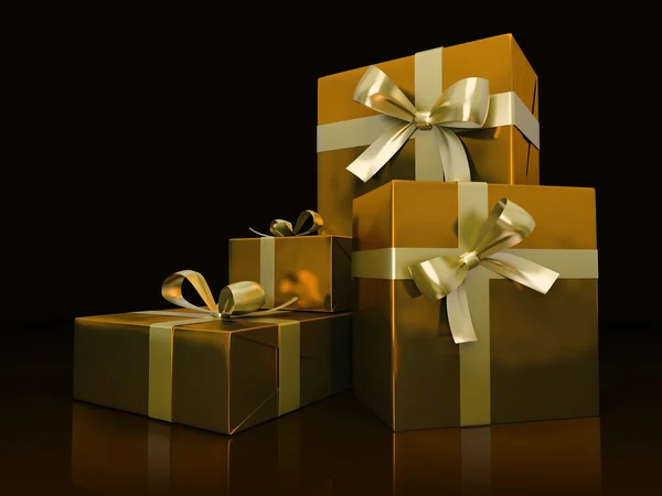 Luxuriöse Geschenkboxen — Stockfoto