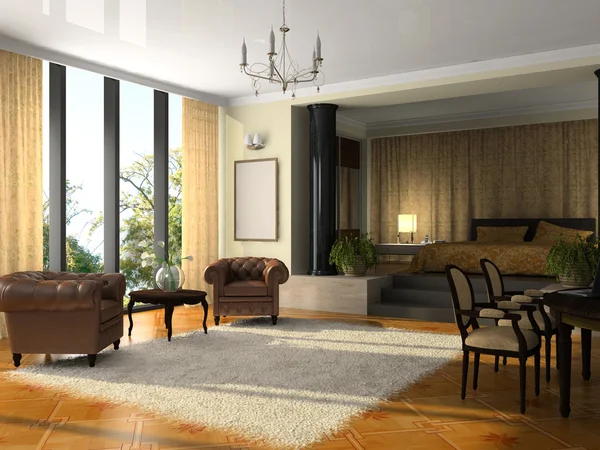View on the modern hotel suite — Stock Photo, Image
