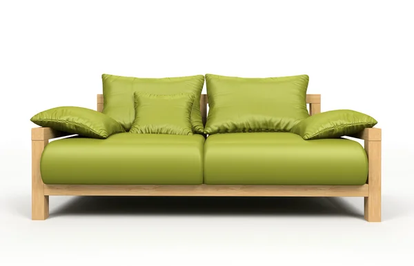 Sofá verde moderno — Fotografia de Stock