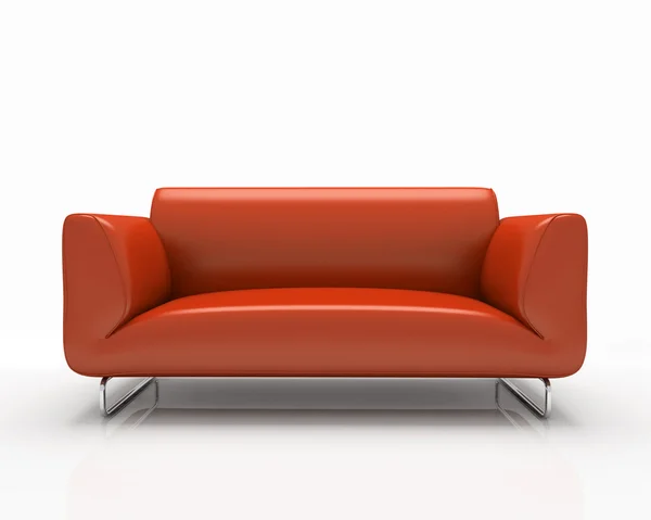 Modern red sofa — Stock Photo, Image