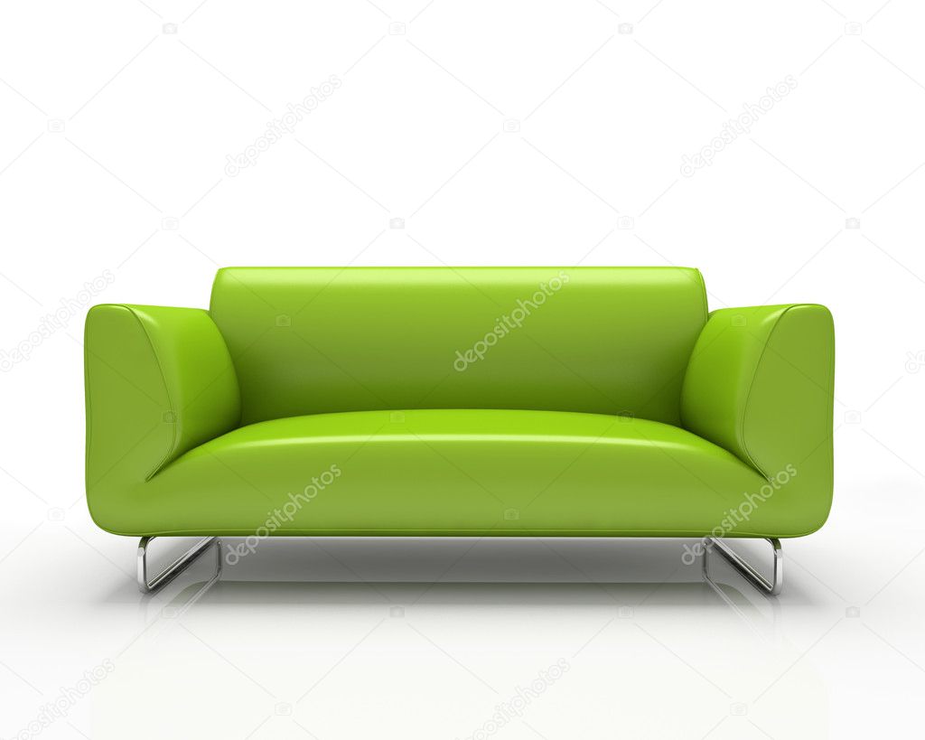Modern green sofa