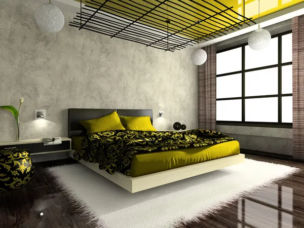 Luxurious interior of bedroom — Stock Photo, Image