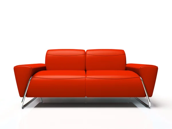 Canapé rouge moderne — Photo