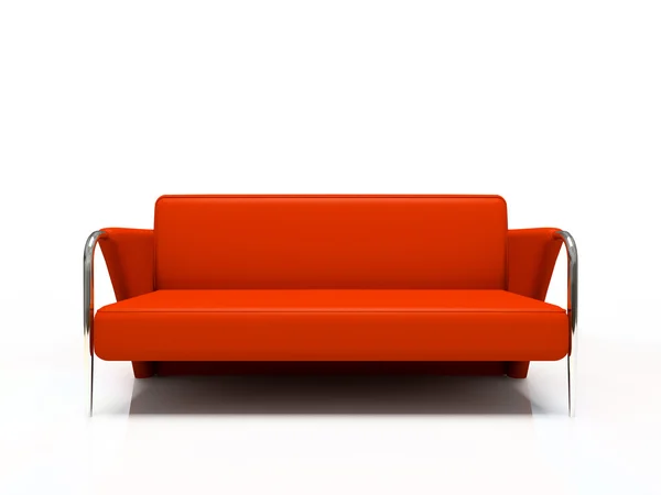 Sofá rojo moderno —  Fotos de Stock