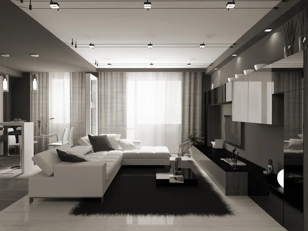 Interior do apartamento elegante Imagens Royalty-Free