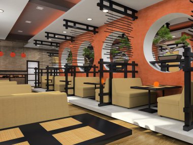 Japon tarzı modern café