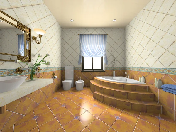 Interiér moderní koupelny — Stock fotografie