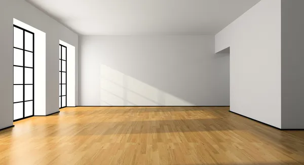 Вид на пустую комнату — стоковое фото