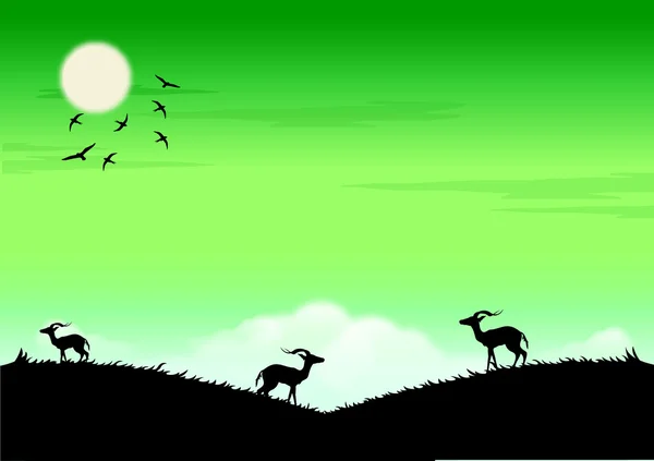 Antilope des arbres — Image vectorielle