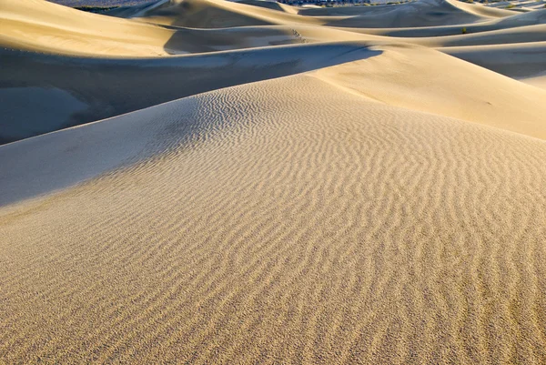 Dunes de sable au coucher du soleil — Photo