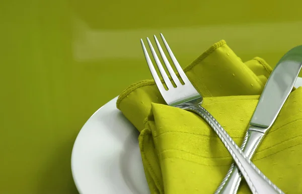 stock image Lime Green Table Setting