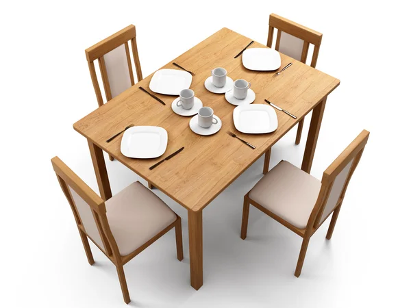 テーブルと椅子 — ストック写真