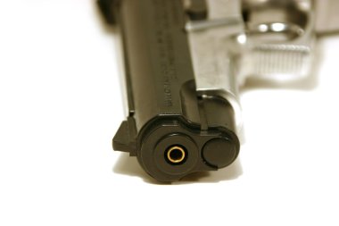 Up Close on a Gun clipart