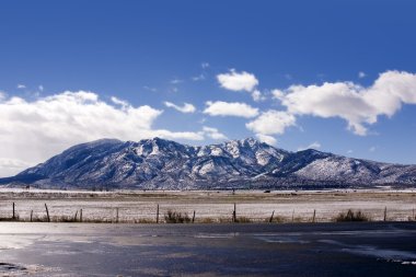 Mountains on my Backyard in Winter clipart