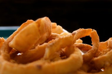 Close up on Onion Rings clipart