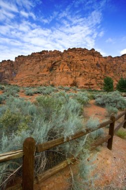 Hiking Path in Snow Canyon clipart