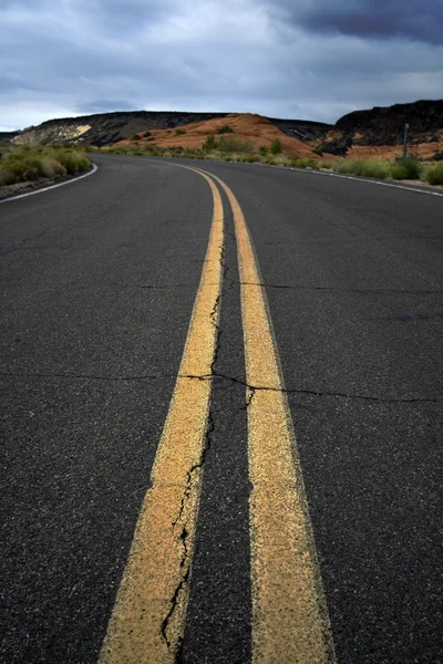 Close up on a road — Stock Photo, Image