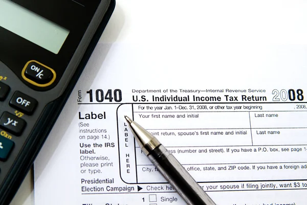 Preparing Taxes — Stock Photo, Image