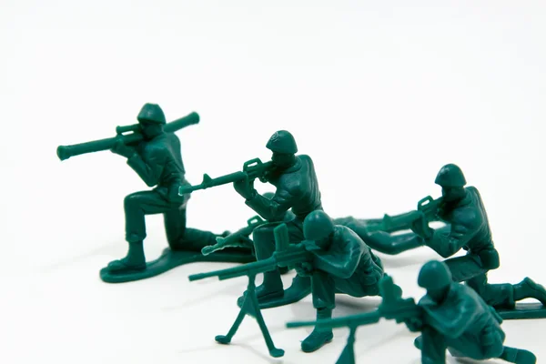 Aanval Concept - Plastic soldaten — Stockfoto